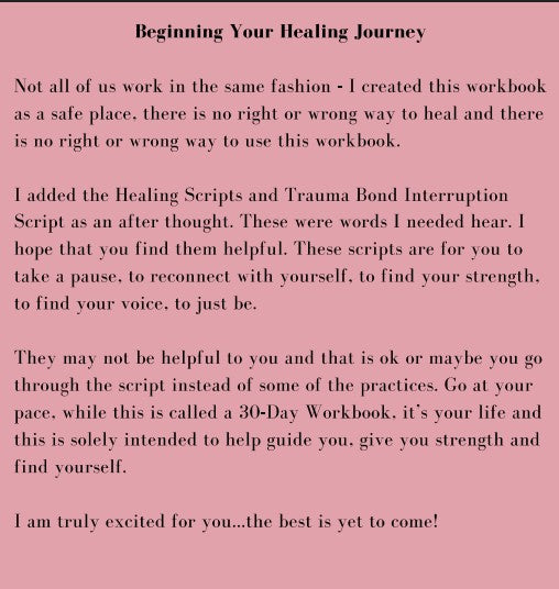 The Best 30-Day Healing Workbook
